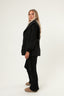 Shawl Collar Cashmere Coat - Black