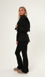 Shawl Collar Cashmere Coat - Black