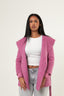 Shawl Collar Cashmere Coat - Pink