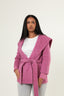 Shawl Collar Cashmere Coat - Pink