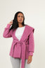 Sjalkrage Cashmere Coat - Rosa