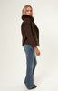 Double Button Cashmere Coat - Brown