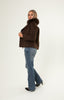 Double Button Cashmere Coat - Brown