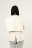 Shawl Collar Cashmere Coat - White