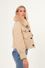 Button Up Wool Jacket - Beige