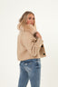 Button Up Wool Jacket - Beige