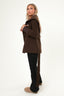 Sjalkrage Cashmere Coat - Brun