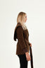 Sjalkrage Cashmere Coat - Brun